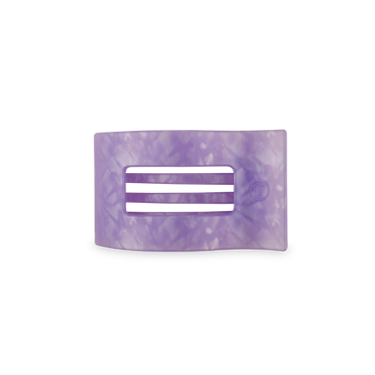 TELETIES - Flat Rectangle Hair Clip | Small | Lavender Mist