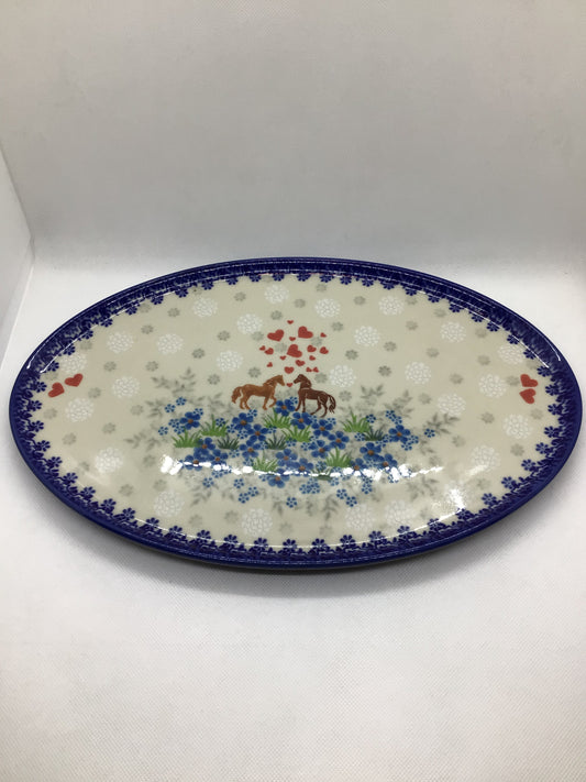 KALICH Bluegrass Beauty Oval Tray