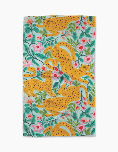Geometry - Cheetah Haven Tea Towel