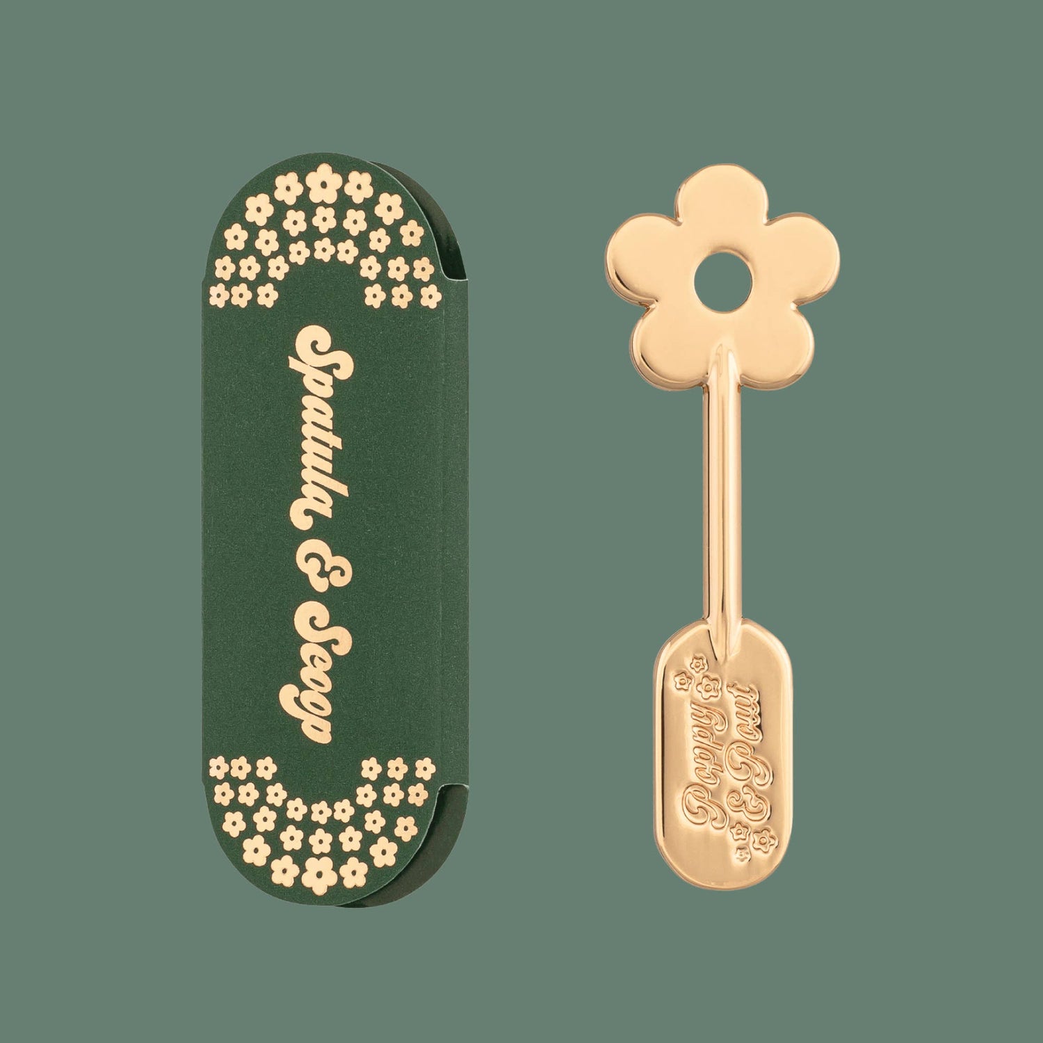 Poppy &amp; Pout - Lip Care Spatula, Gold Daisy