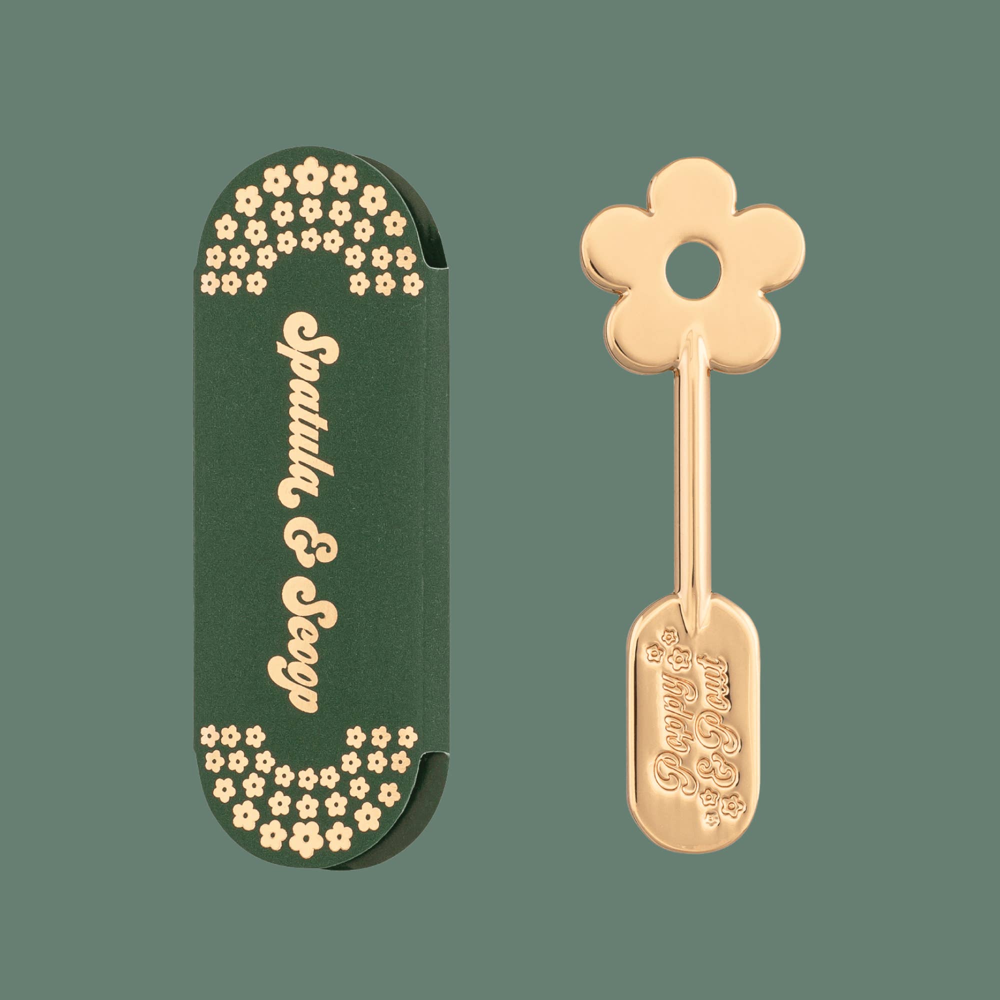 Poppy &amp; Pout - Lip Care Spatula, Gold Daisy