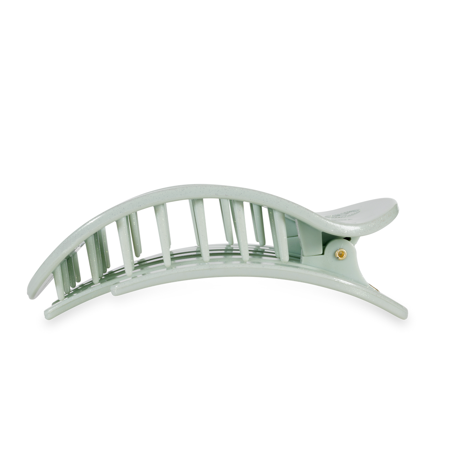 TELETIES - Flat Round Hair Clip | Large | Dew Drop