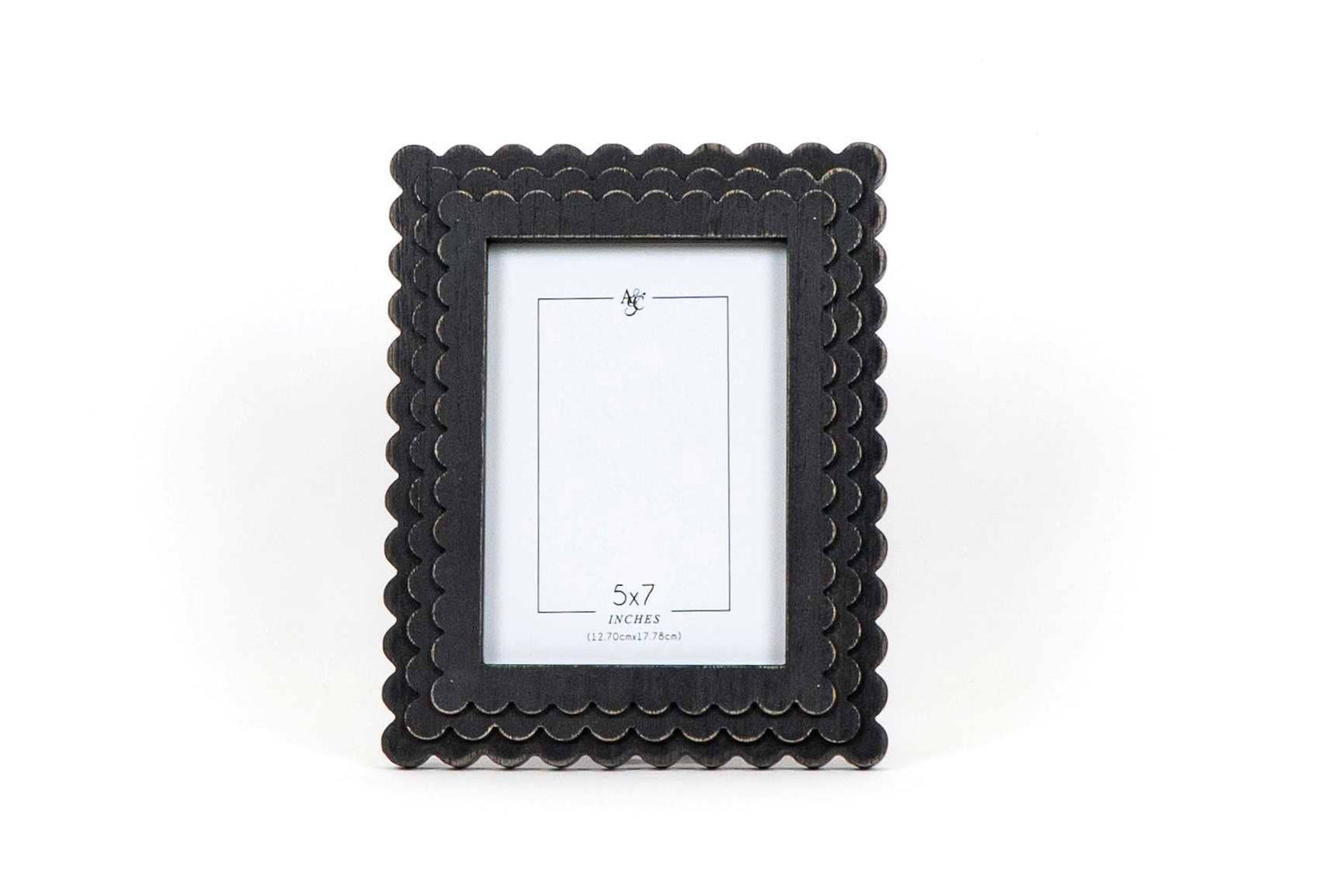 Adams &amp; Co. Wood Photo Frame Scallop 5x7