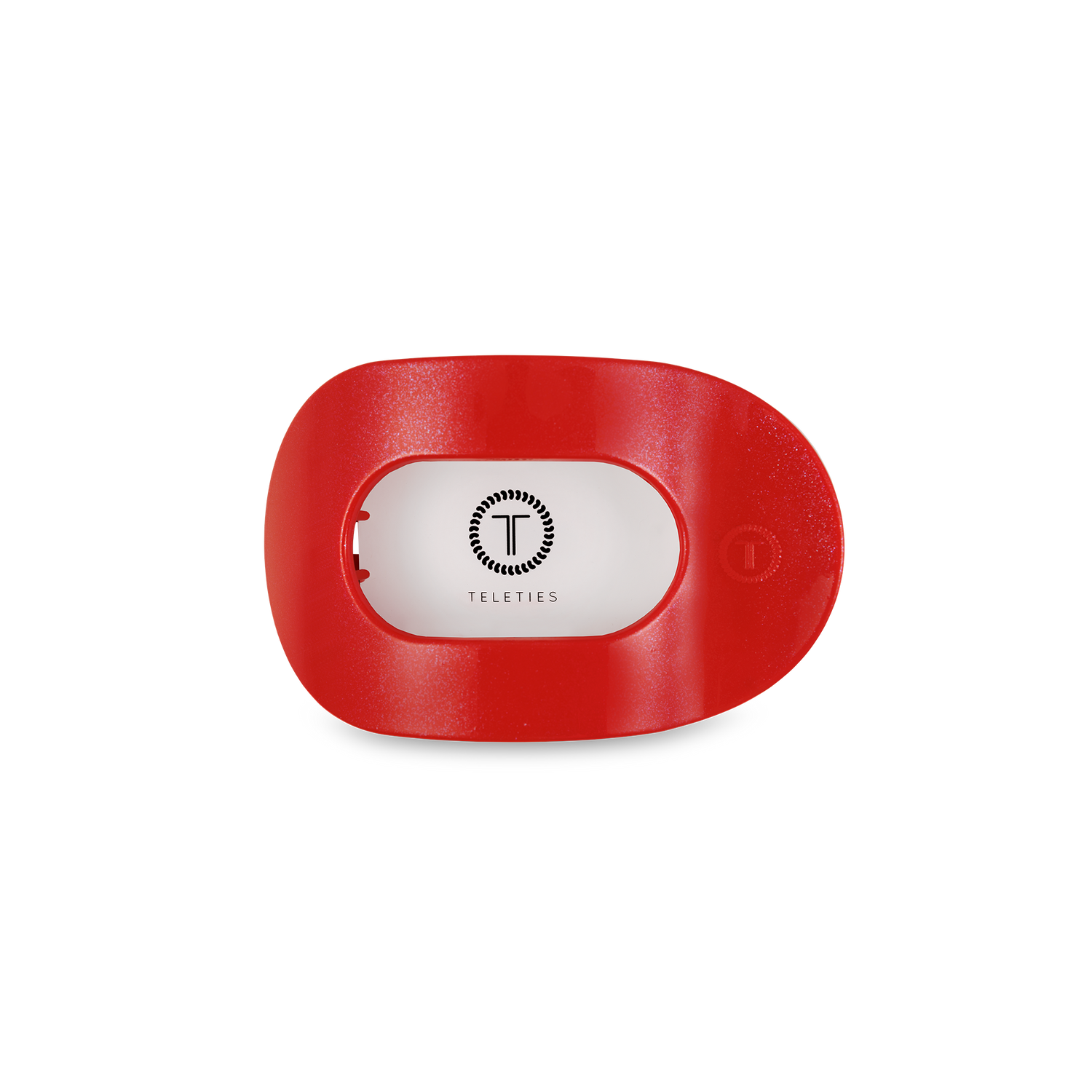 Round Flat Hair Clip | Small | Rudolph Red