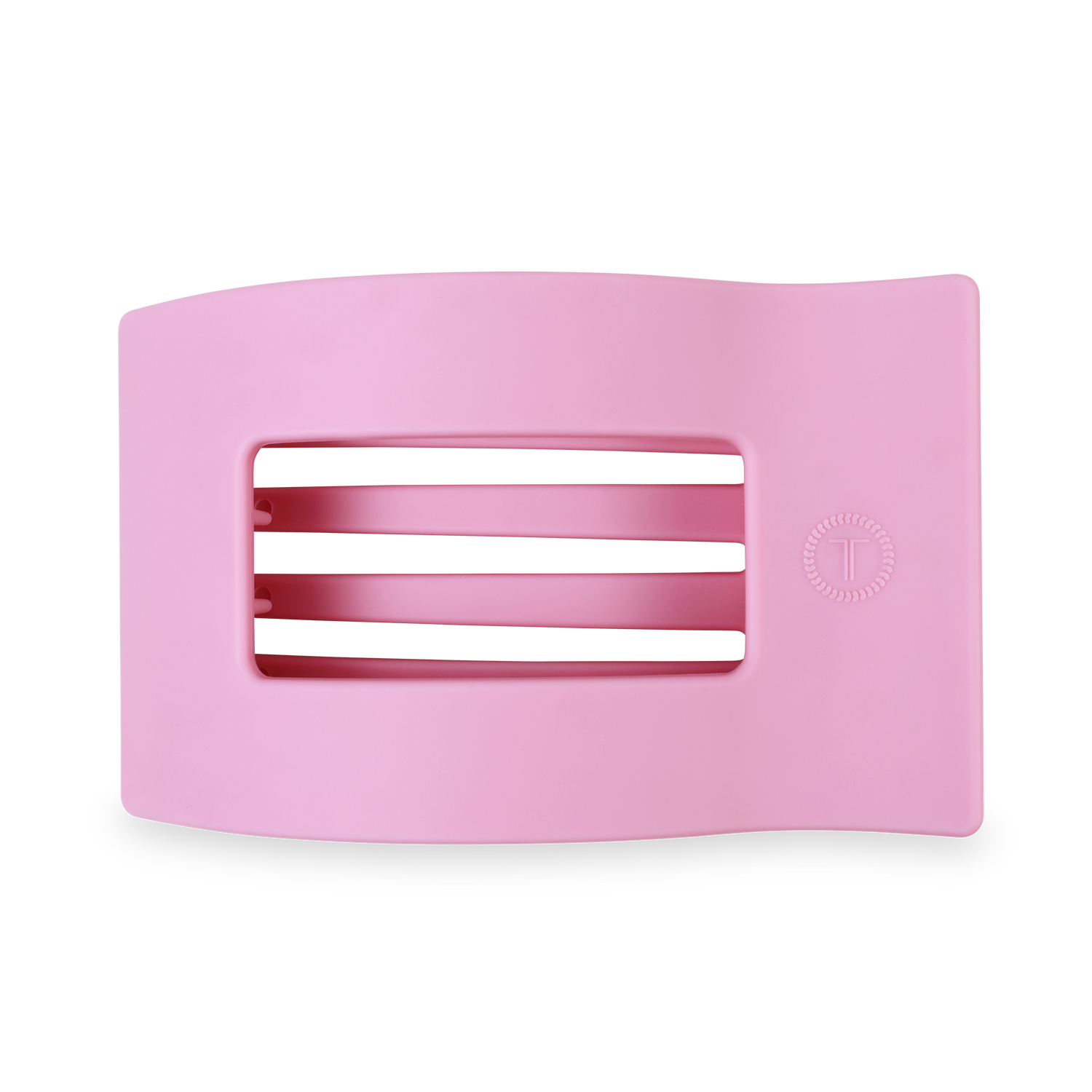 TELETIES - Flat Rectangle Hair Clip | Large | Merry Pinkmas