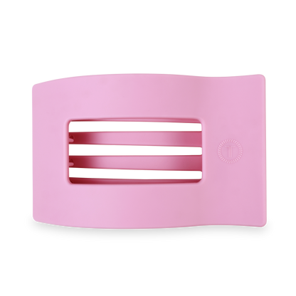 TELETIES - Flat Rectangle Hair Clip | Large | Merry Pinkmas