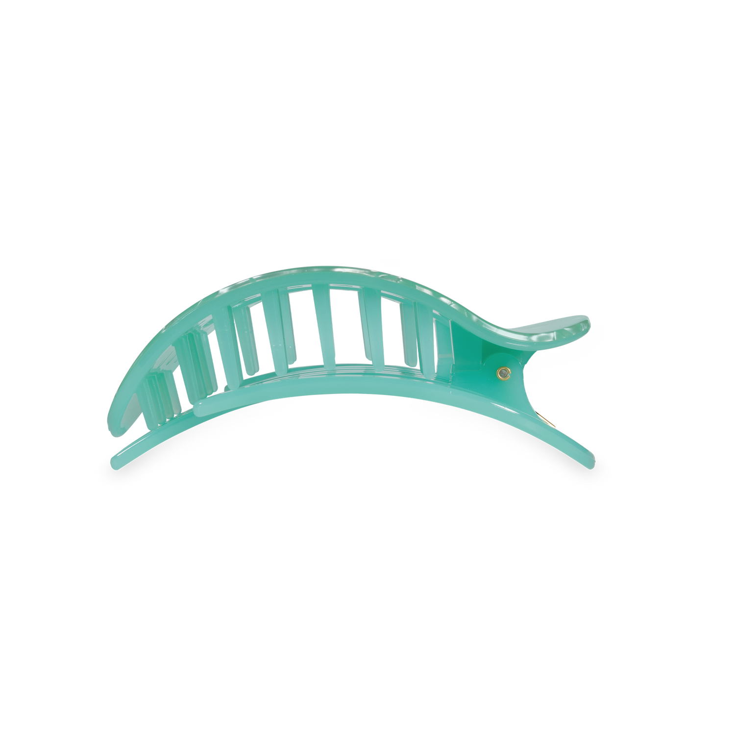 TELETIES - Flat Round Hair Clip | Medium | Spring Splash