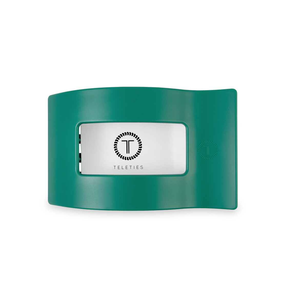 TELETIES - Flat Rectangle Hair Clip | Medium | Fir Real