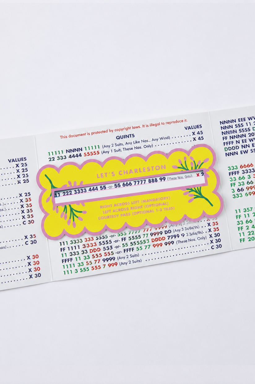Girl Tribe Co - Mahjong Line Finder Tool for Standard and Large Size NMJL Cards