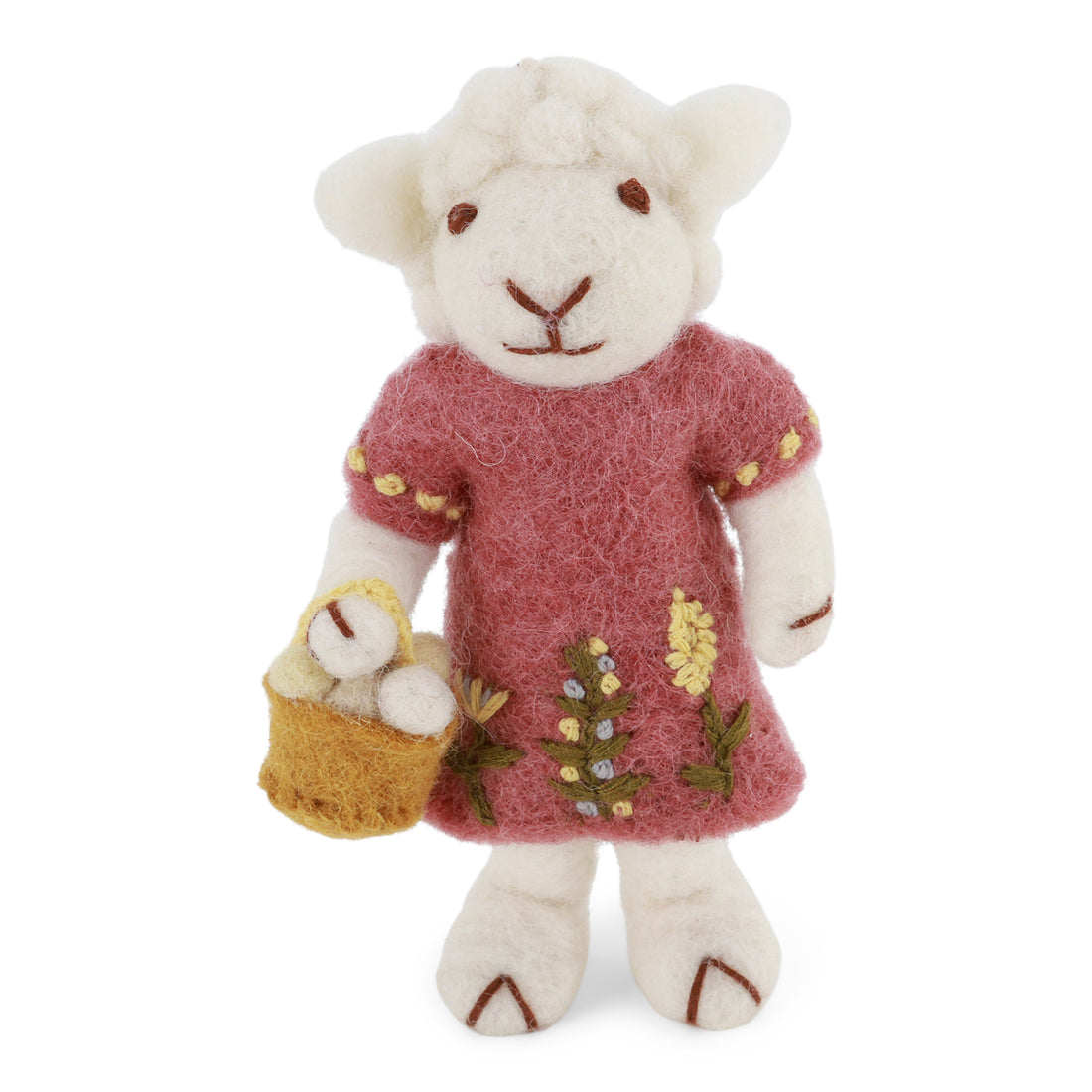 White Sheep with Dress and Basket