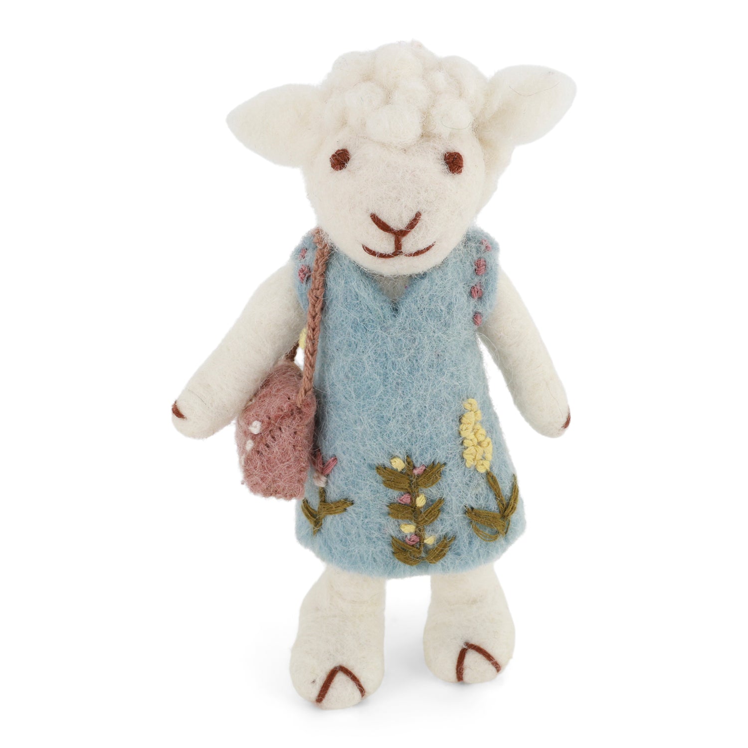 White Sheep with Dress and Purse