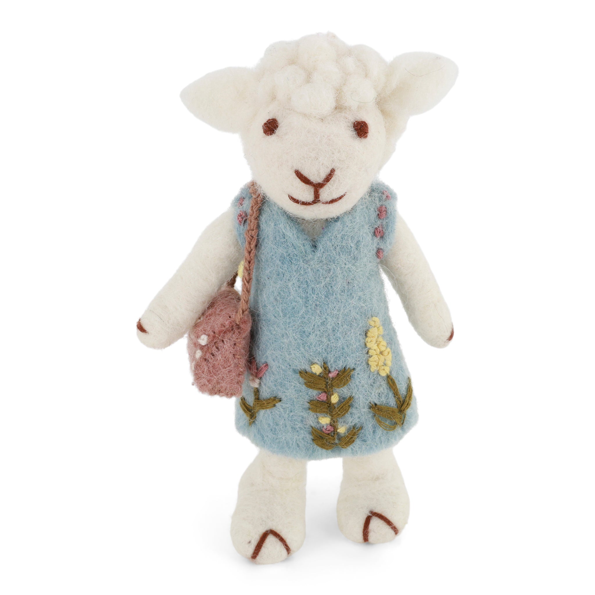 White Sheep with Dress and Purse