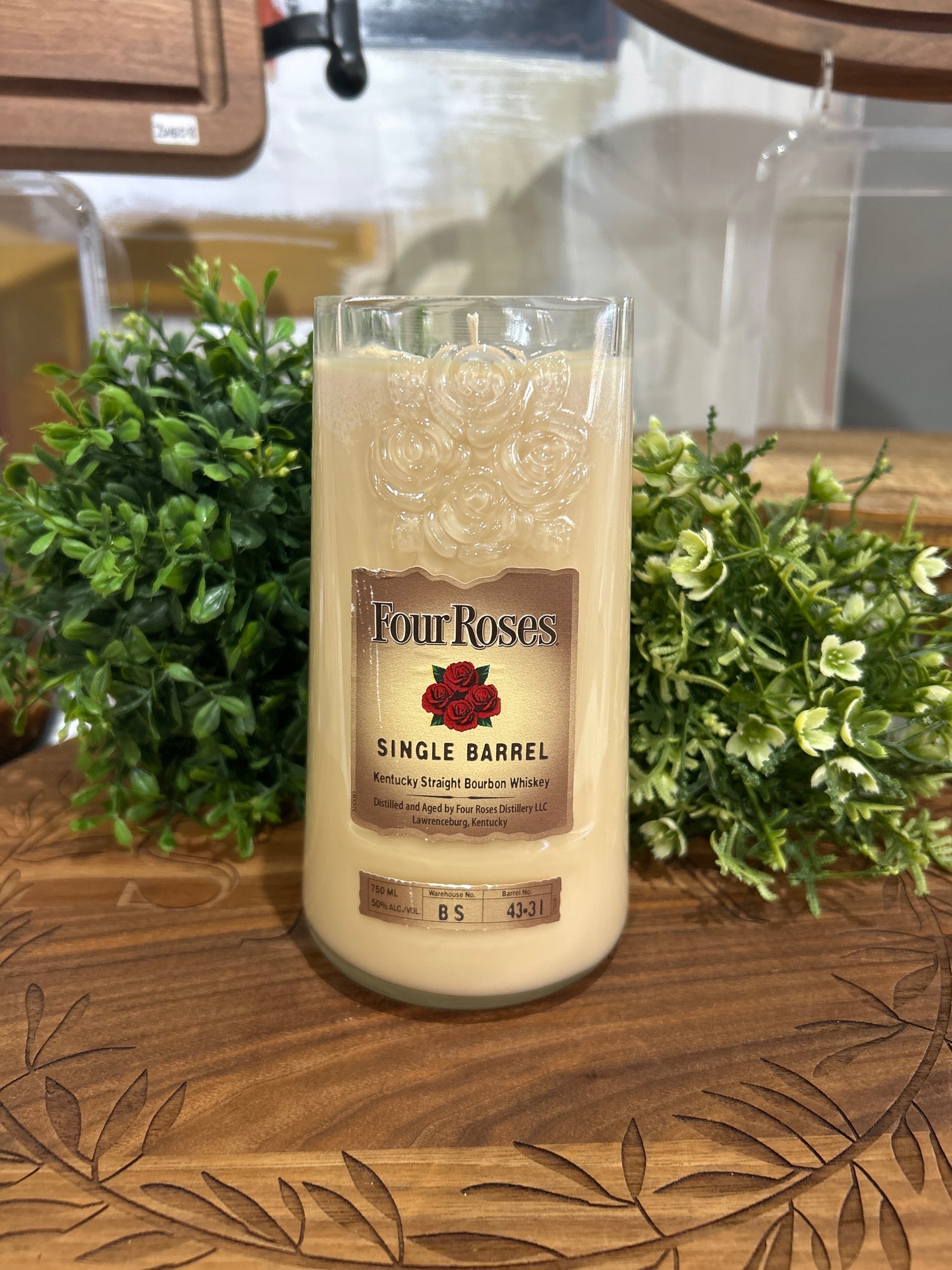 Bourbon Bottle Candle