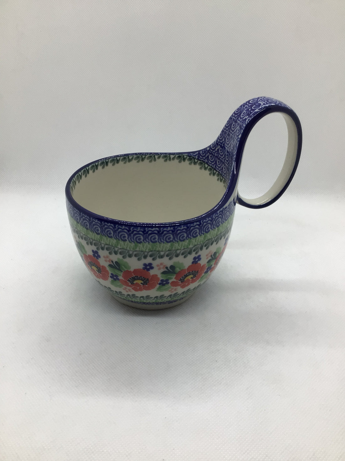 Danish Garden Bowl w/Loop Handle