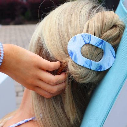 TELETIES - Tide &amp; True | Medium | Flat Round Hair Clip