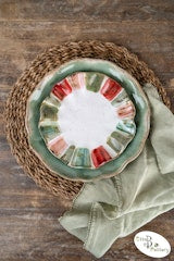 Ruffled Candy Stripe Plate