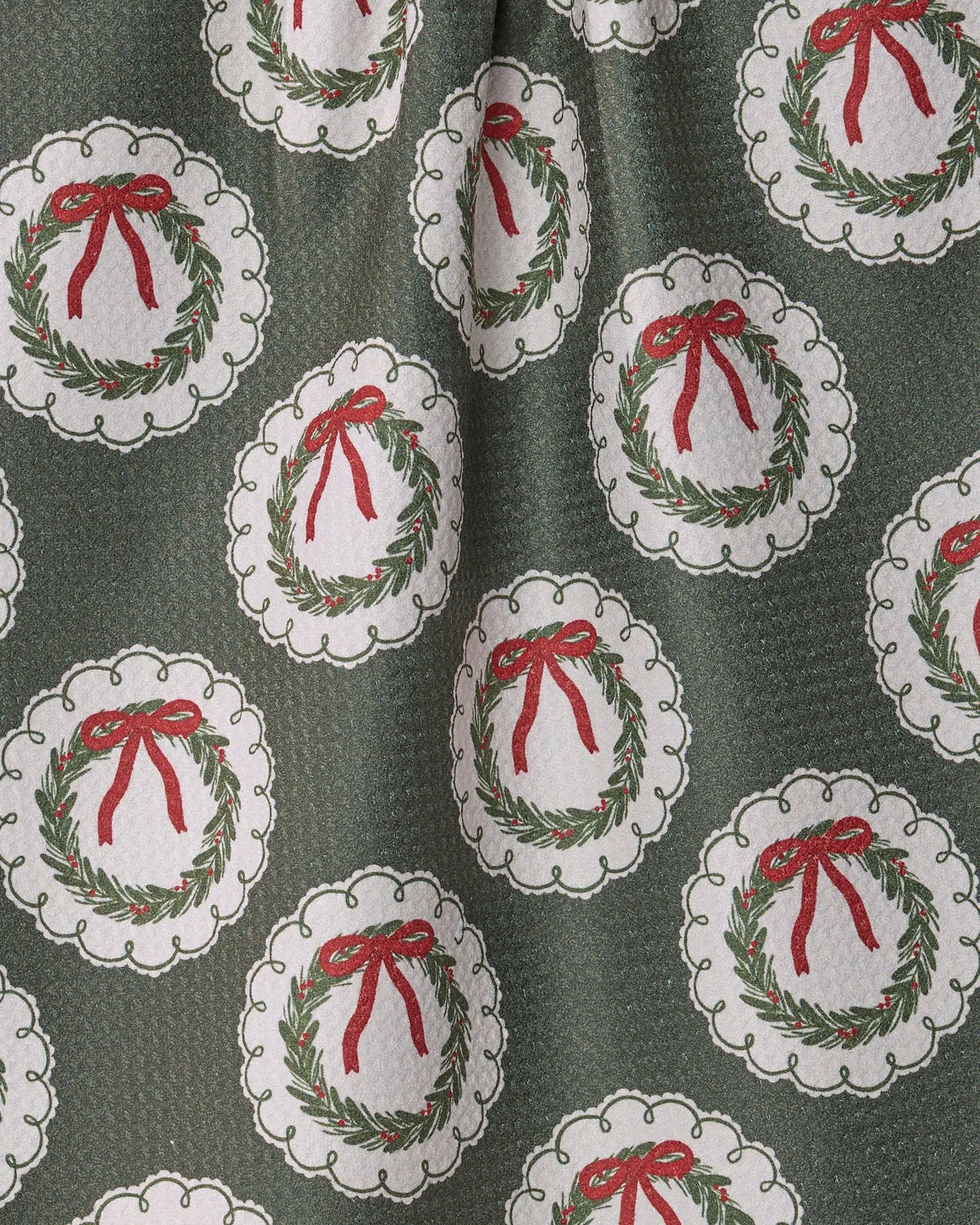 Geometry - Merry Wreaths Tea Towel - Holiday 2026