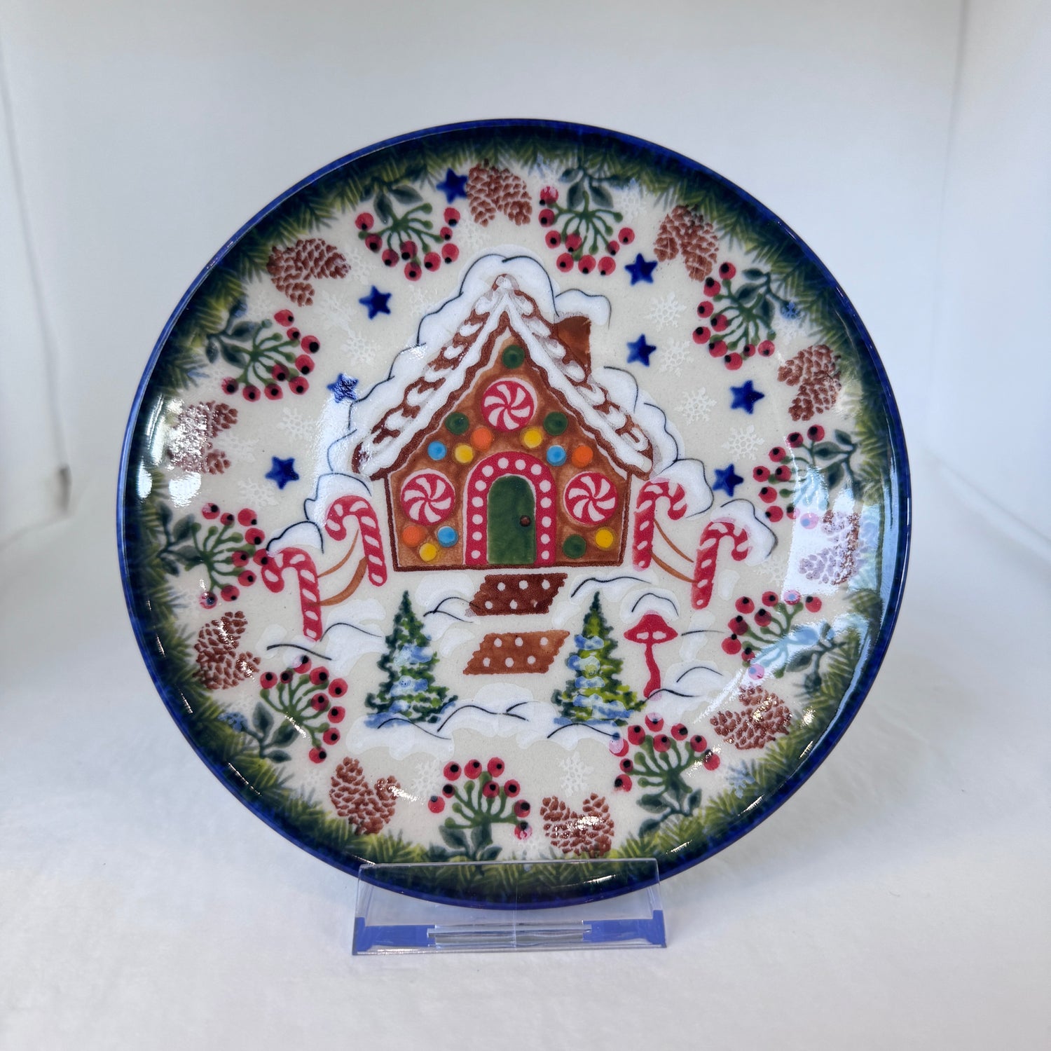 KALICH Gingerbread House Bread Plate