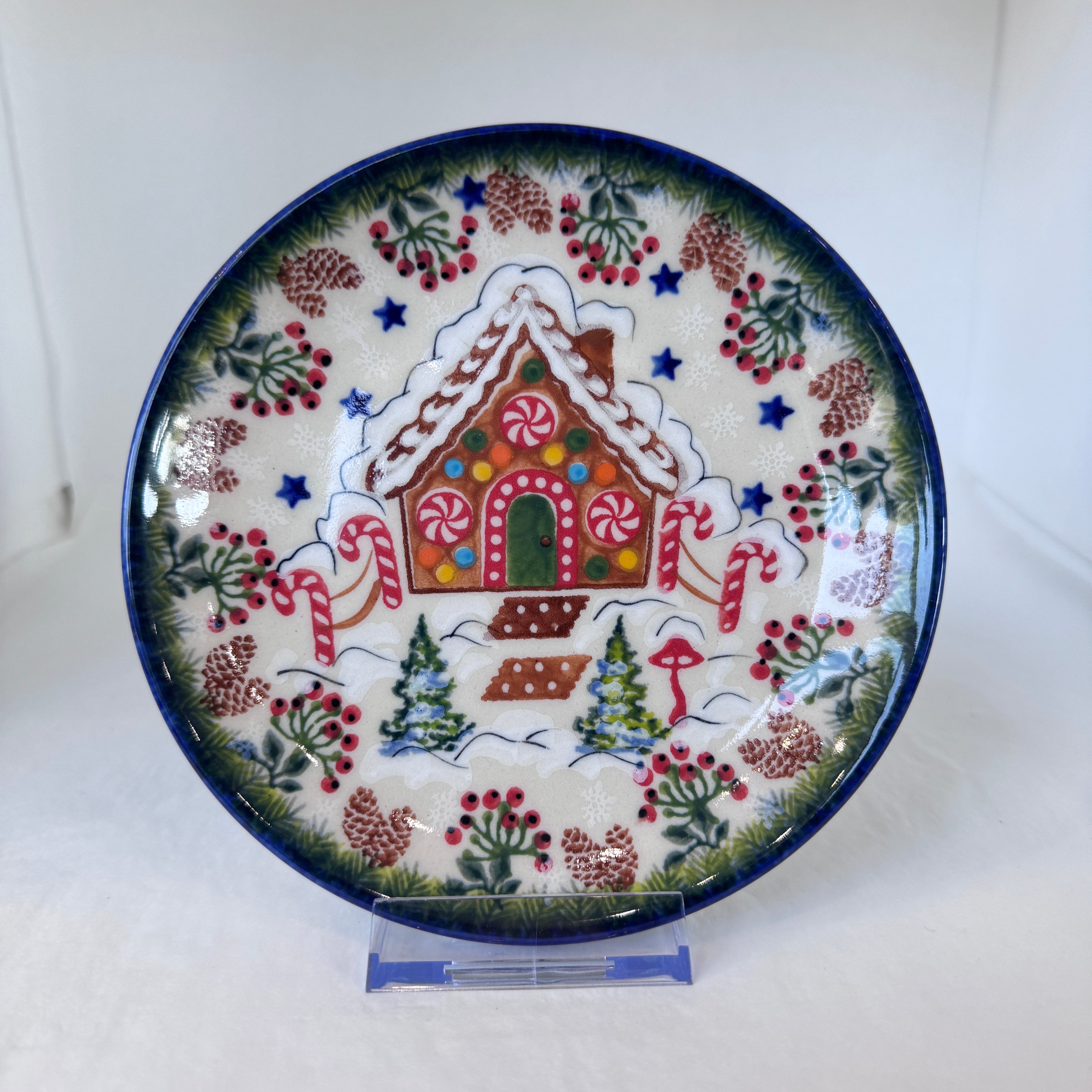 KALICH Gingerbread House Bread Plate