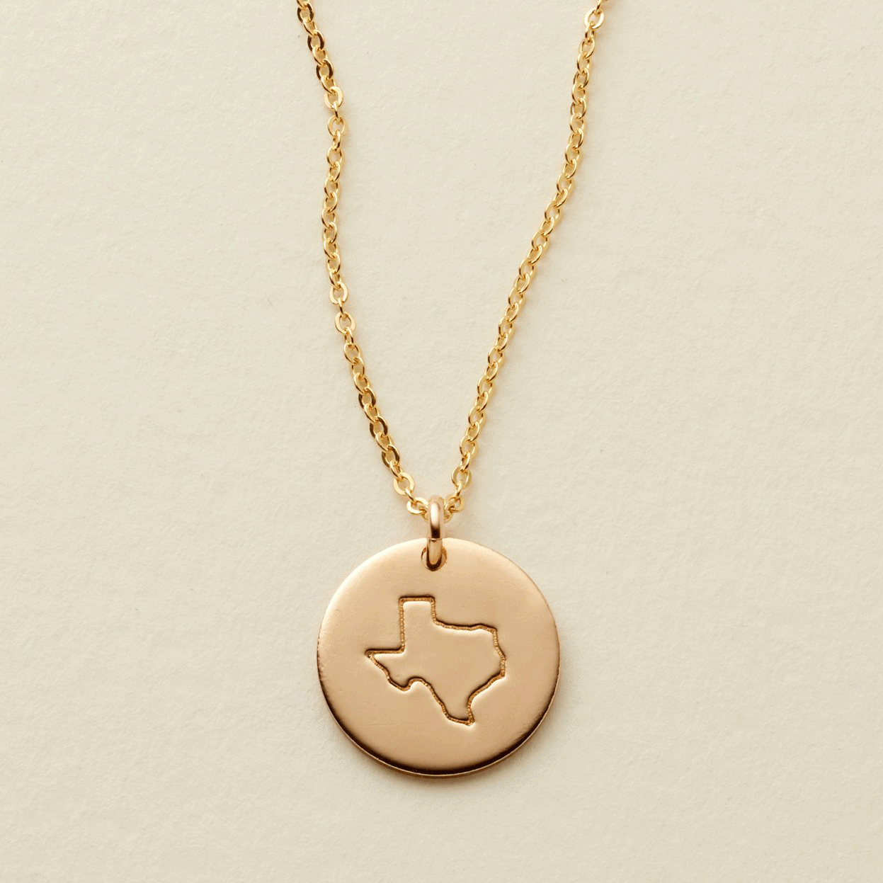 State Disc Necklace- 1/2&quot;
