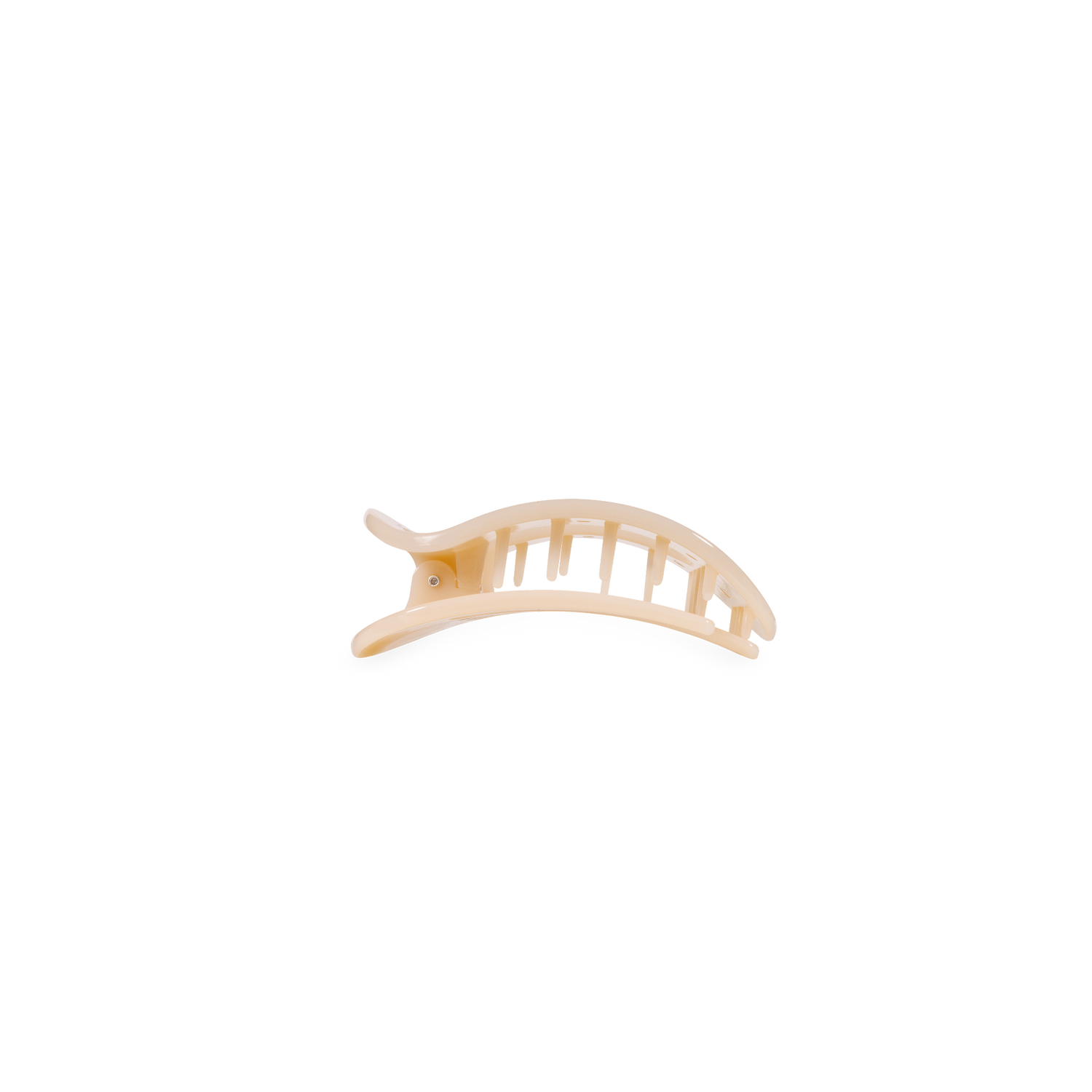 TELETIES - Almond Beige | Tiny | Flat Round Clip