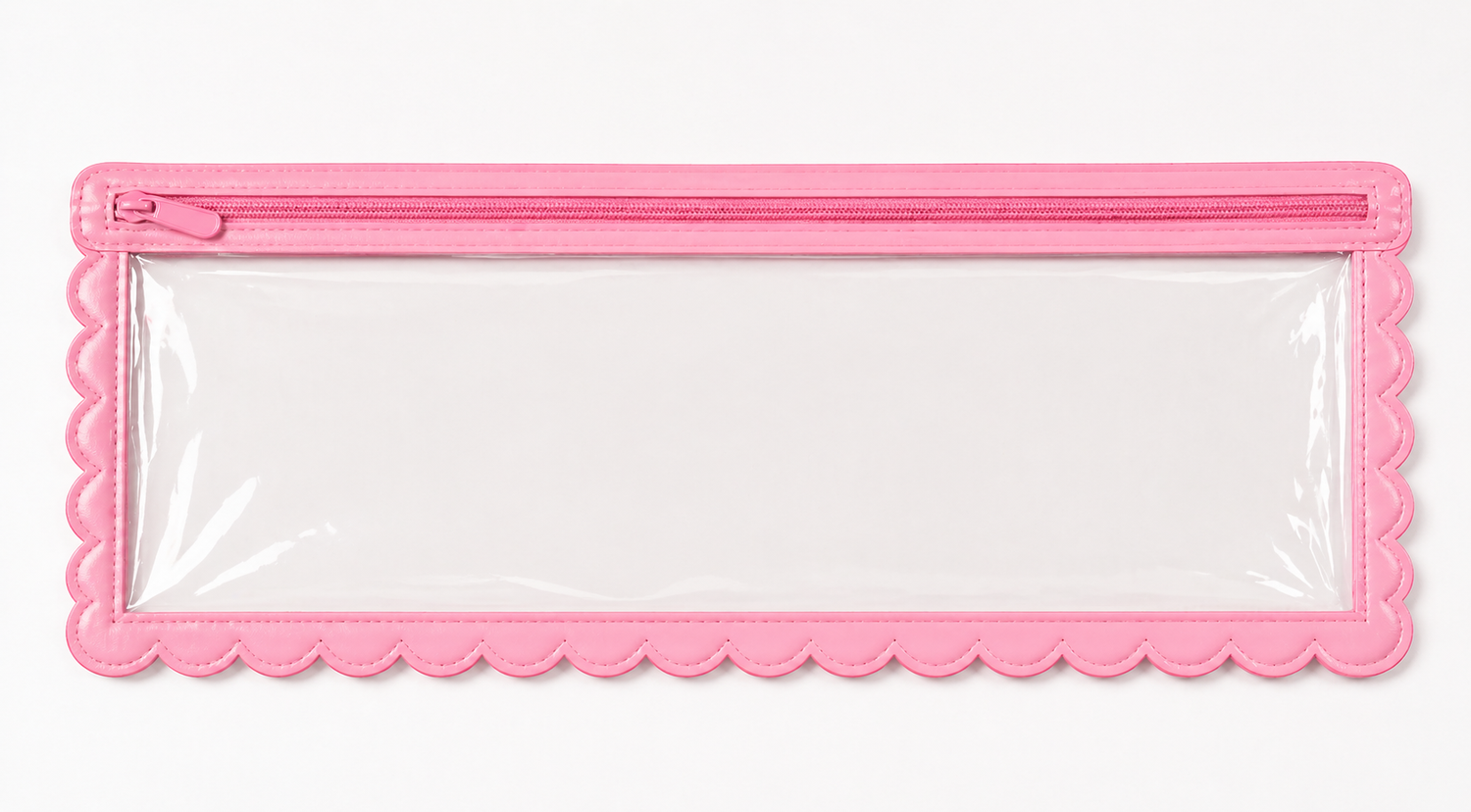 Girl Tribe Co - Splash-Proof Mahjong Card Holder for Pool Mahjong - Pink Scallops STANDARD SIZE