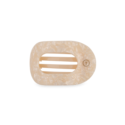 TELETIES - Flat Round Hair Clip | Small | Soft Surf