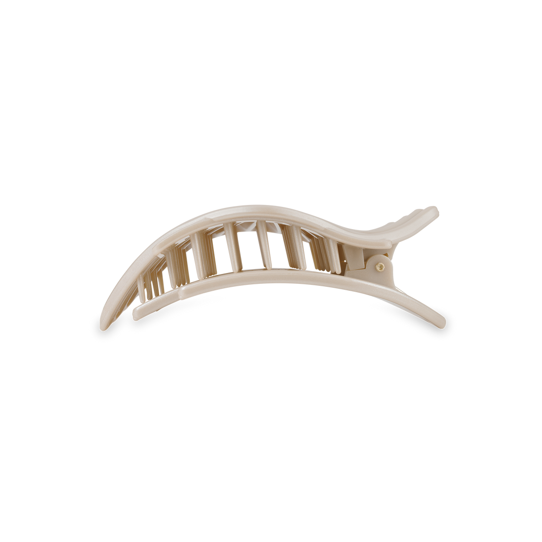 TELETIES - Shimmering Shell | Small | Flat Hair Clip
