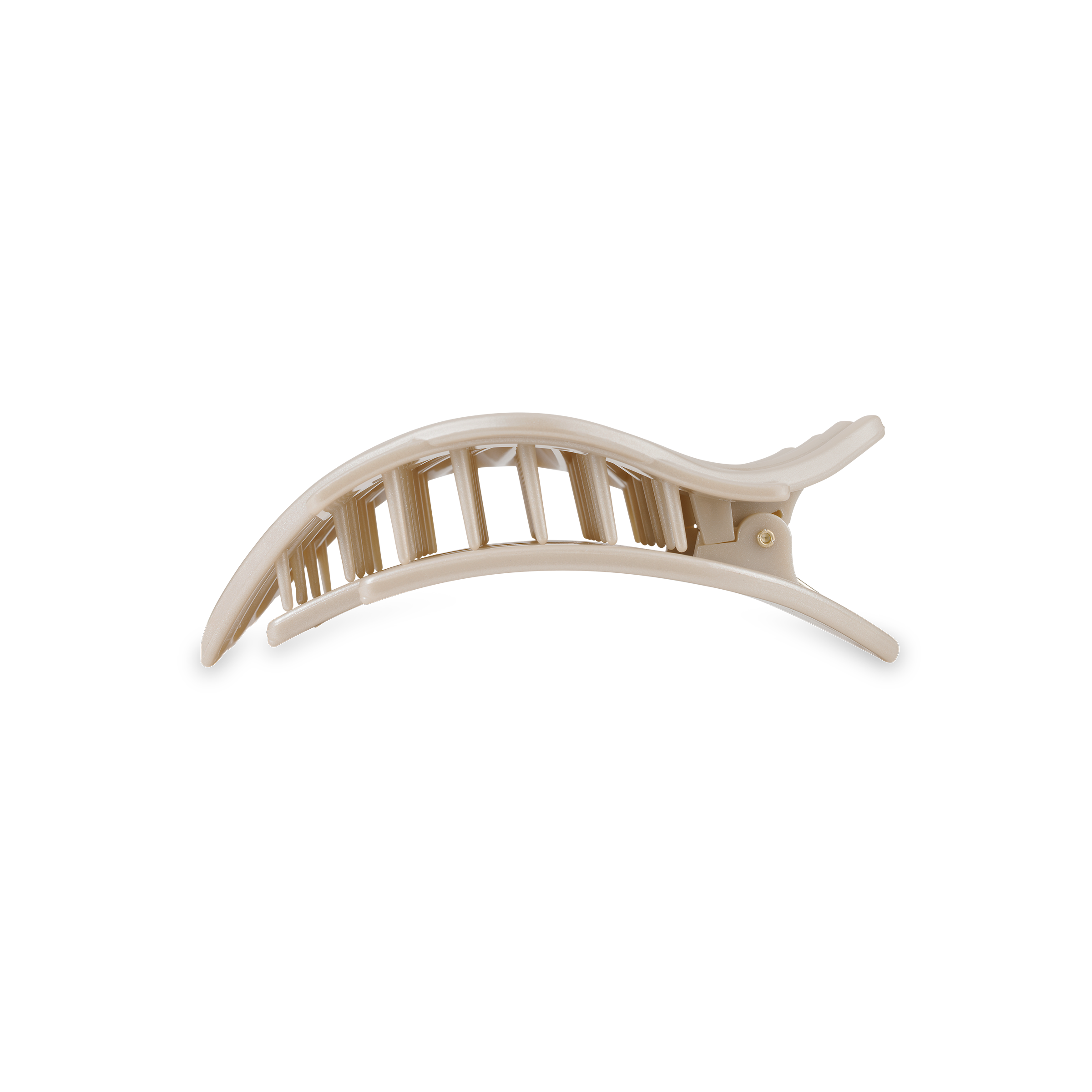 TELETIES - Shimmering Shell | Small | Flat Hair Clip