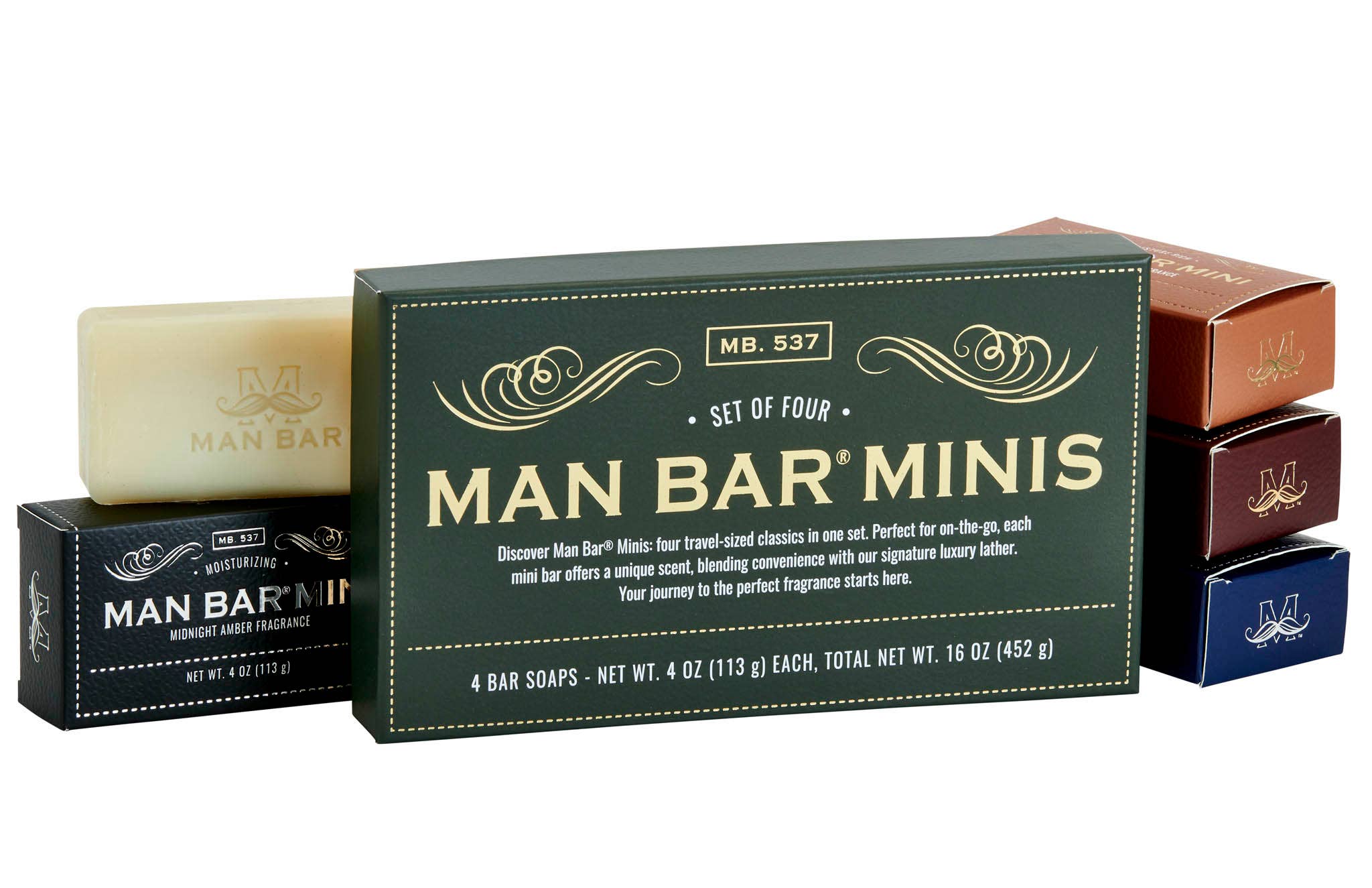 San Francisco Soap / Man Bar Soap - Man Bar Mini 4pc Gift Set