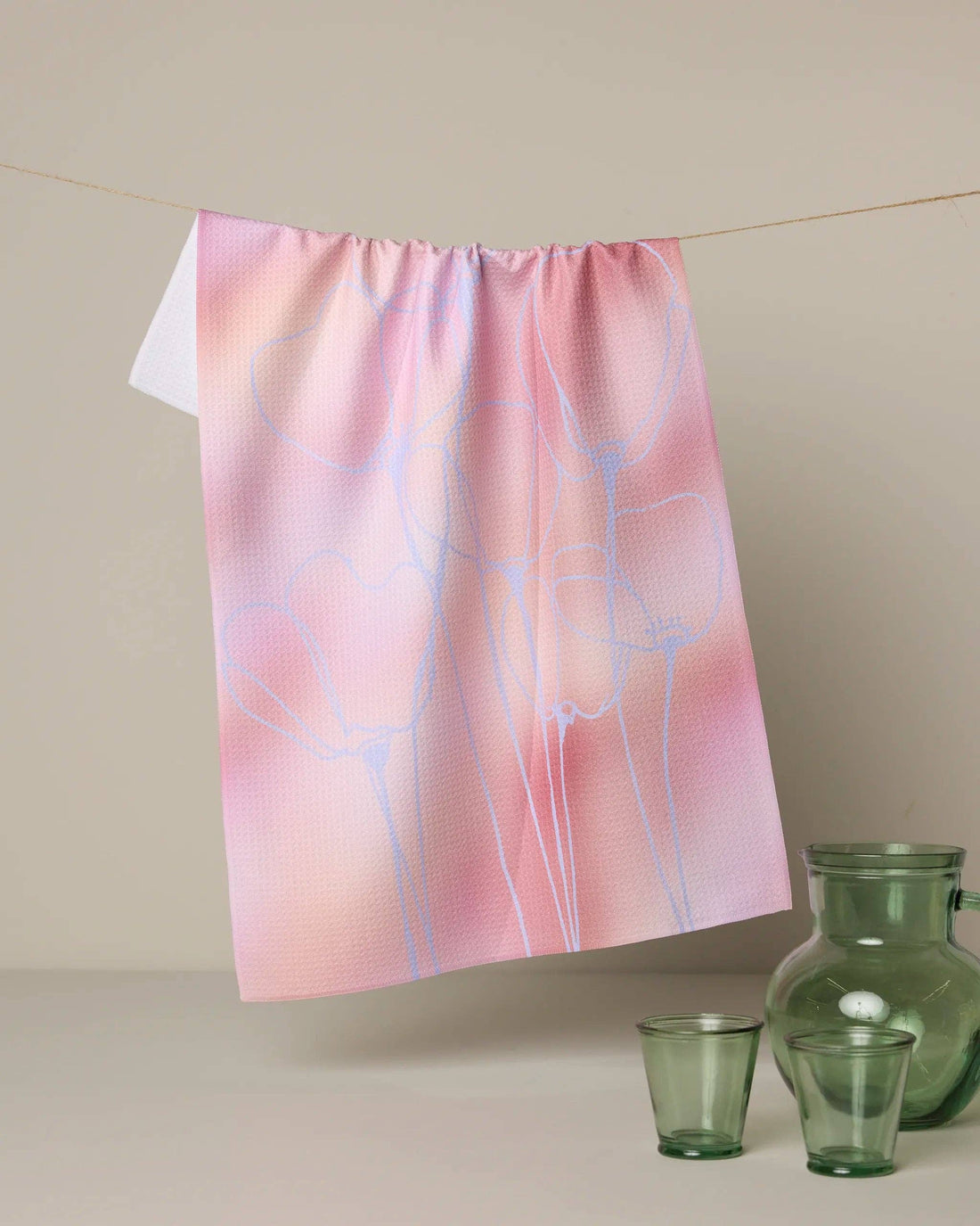 Geometry - Ethereal Bloom Tea Towel