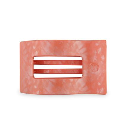 TELETIES - Flat Rectangle Hair Clip | Large | Dreamsicle