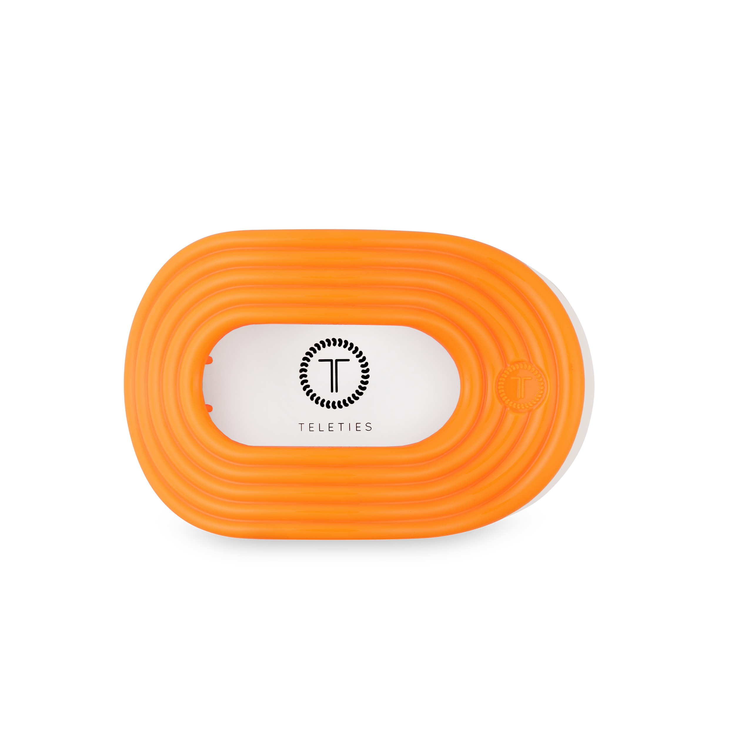 TELETIES - Flat Round Hair Clip | Medium | Day Rave