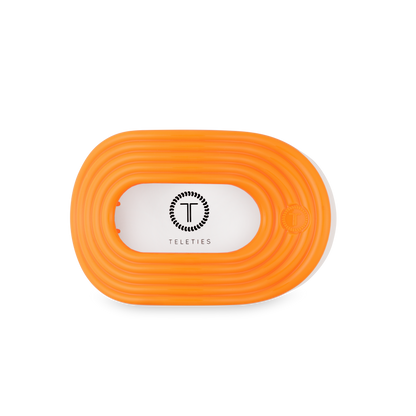 TELETIES - Flat Round Hair Clip | Medium | Day Rave