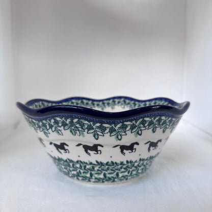 Black Beauty Wavy Edge Bowl 8"