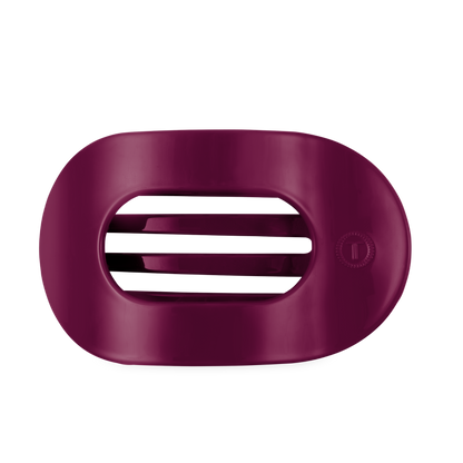 TELETIES - Mulberry Large Flat Round Hair Clip