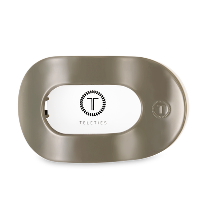 TELETIES - Flat Round Hair Clip | Large | Sage It Ain&