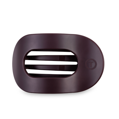 Round Flat Hair Clip | Large | Burgundy Bliss