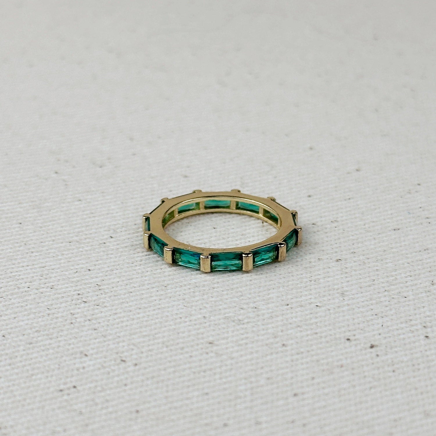 GoldFi - 18k Gold Filled Baguette CZ Band Ring