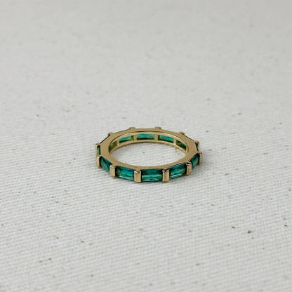 GoldFi - 18k Gold Filled Baguette CZ Band Ring