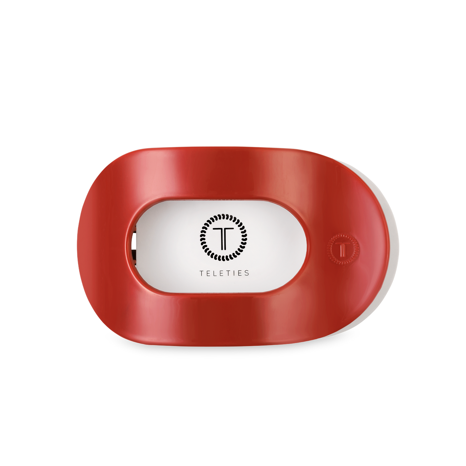 TELETIES - Flat Round Hair Clip | Medium | Red Carpet Ready