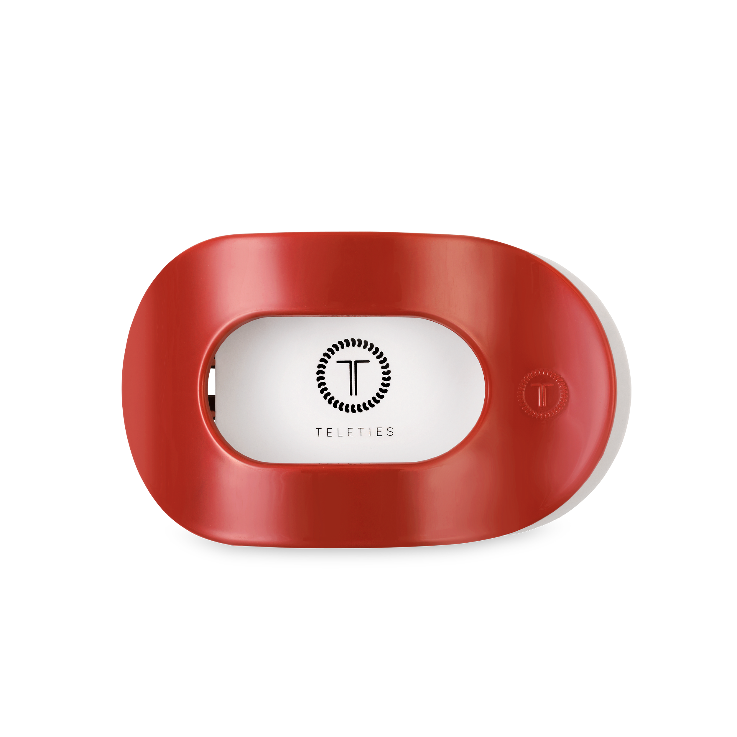 TELETIES - Flat Round Hair Clip | Medium | Red Carpet Ready