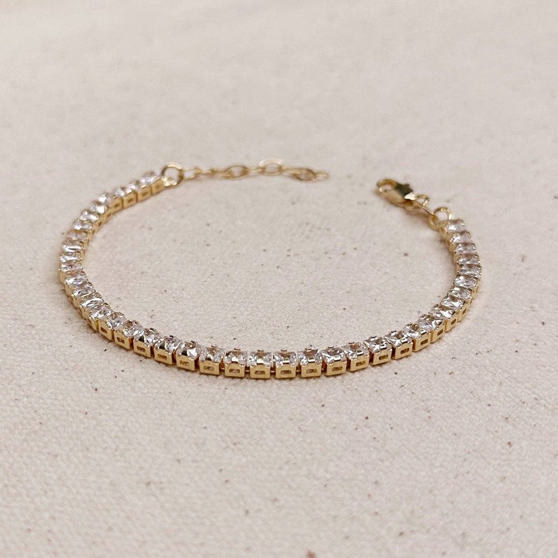 GoldFi - 18k Gold Filled 3mm CZ Tennis Bracelet