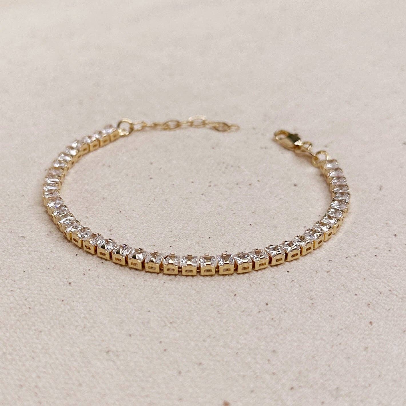 GoldFi - 18k Gold Filled 3mm CZ Tennis Bracelet