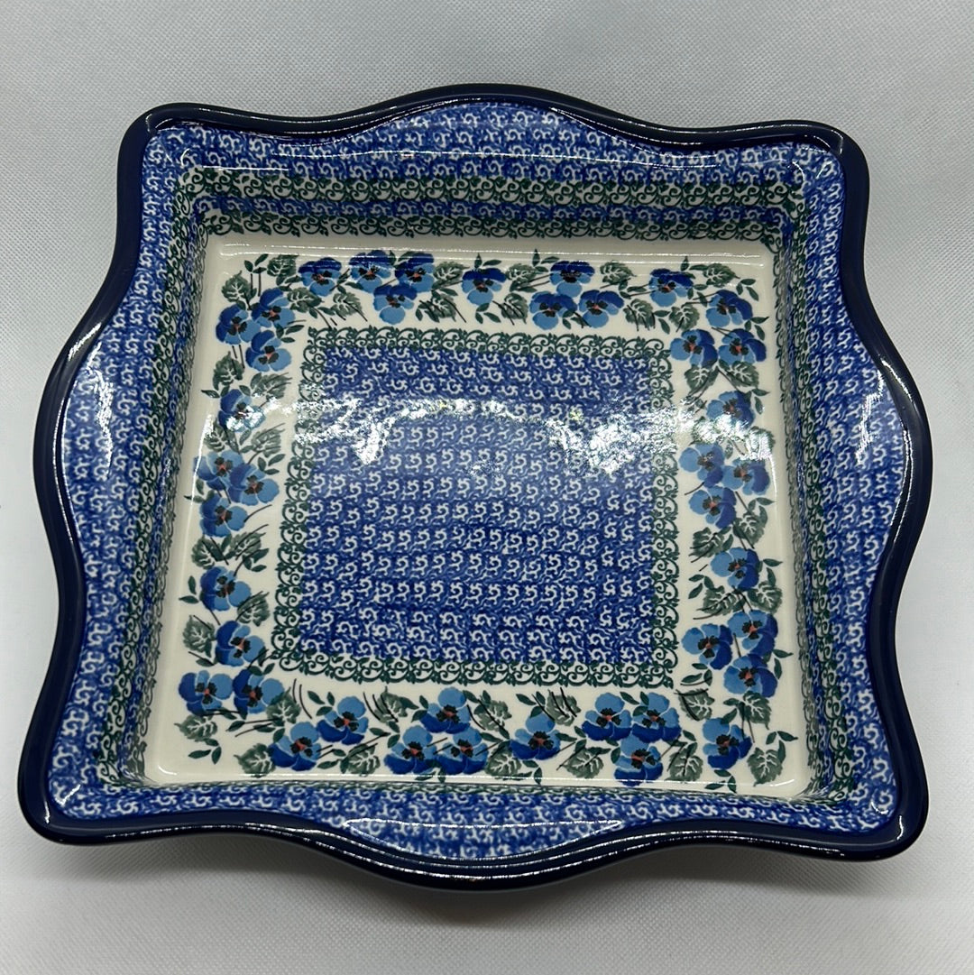 Winter Viola Square Fluted Edge