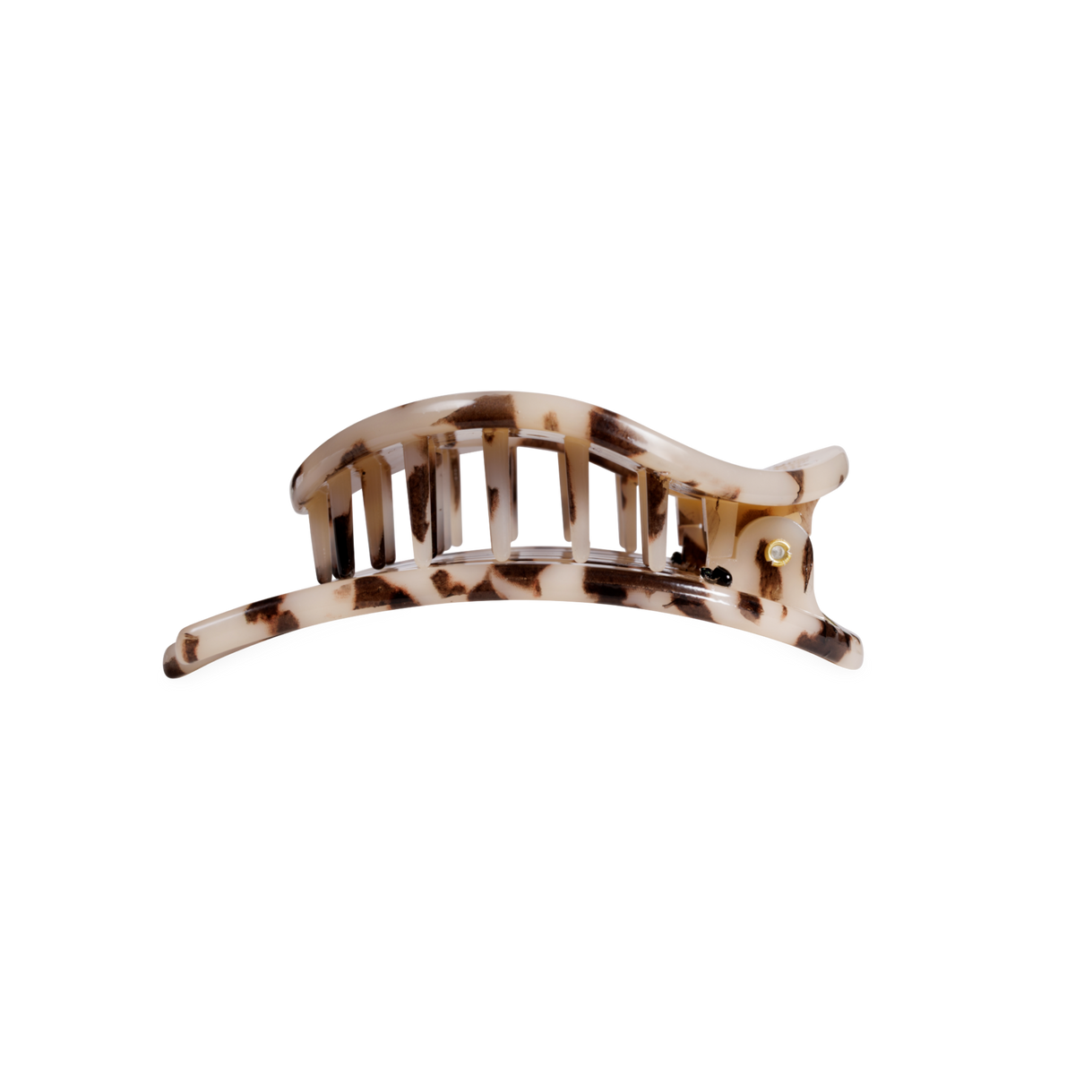 TELETIES - Blonde Tortoise | Medium | Flat Circle Hair Clip