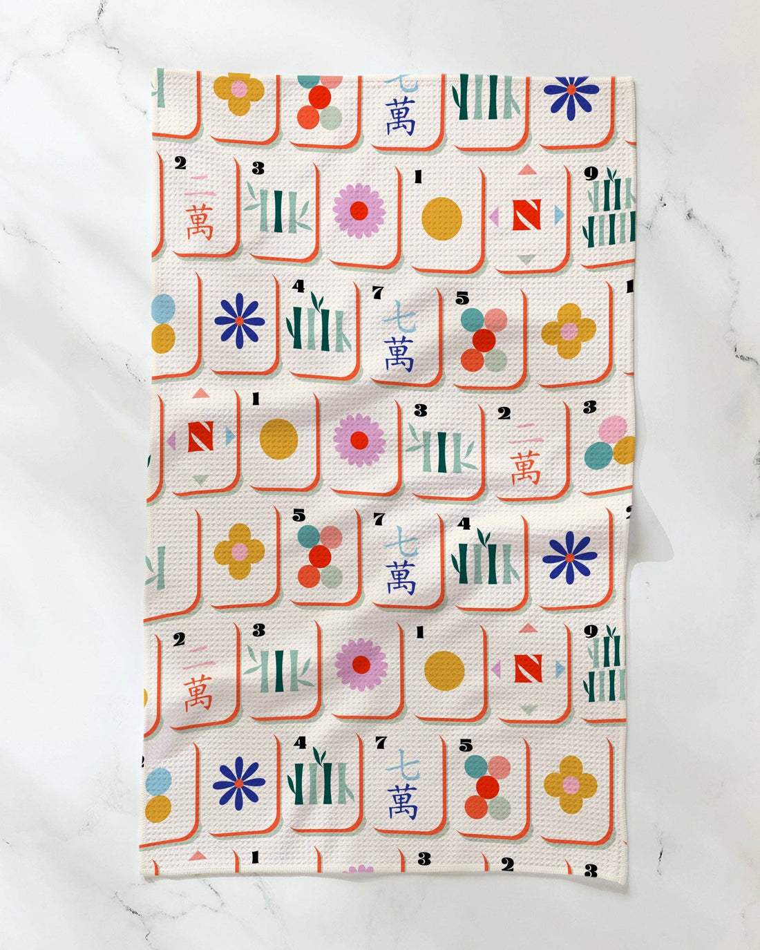 Geometry - Tile Toss Tea Towel