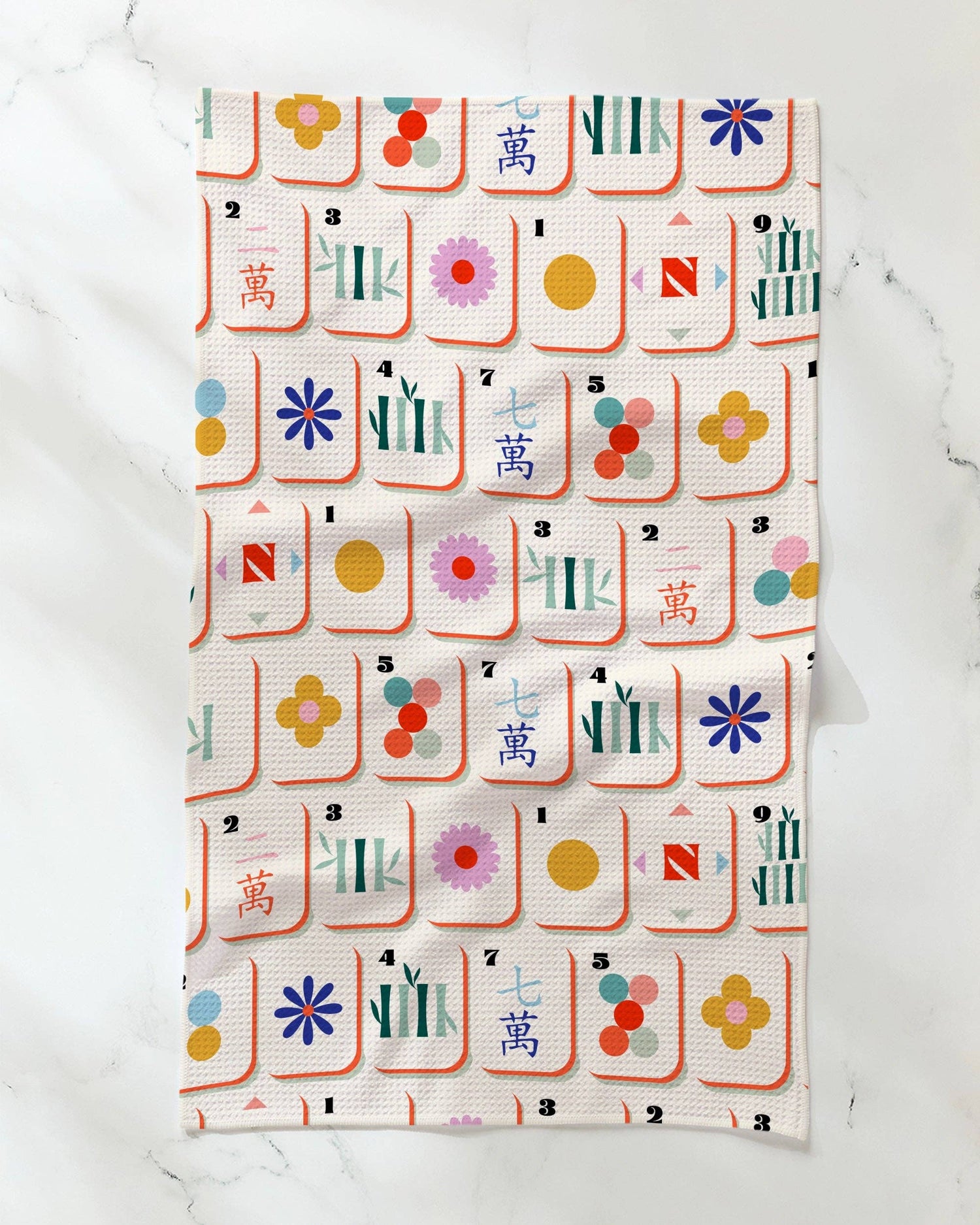 Geometry - Tile Toss Tea Towel