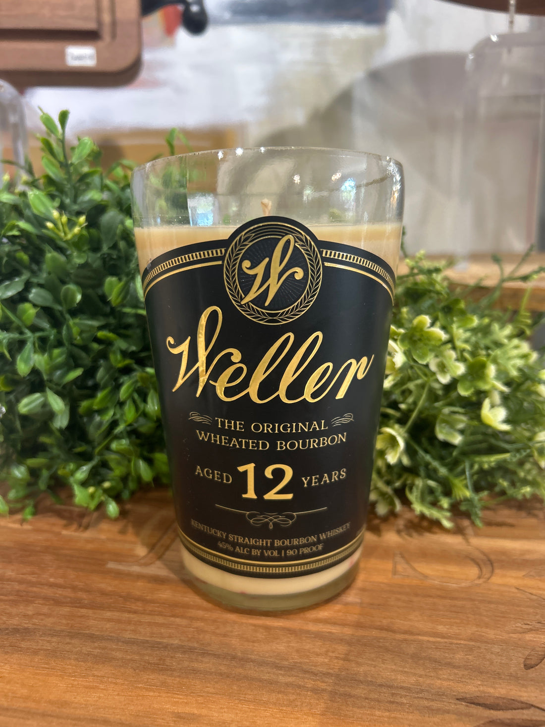 Bourbon Bottle Candle