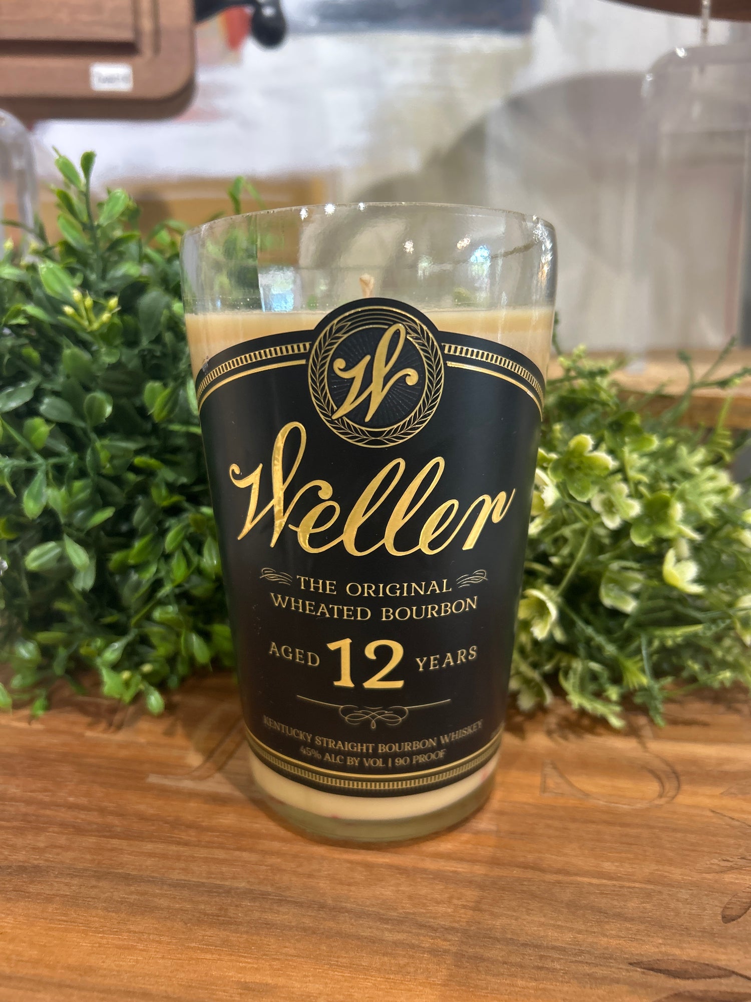 Bourbon Bottle Candle